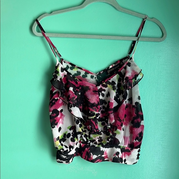 Colorful spaghetti strap crop - Picture 1 of 5